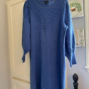Talbots Blue Sweater Dress